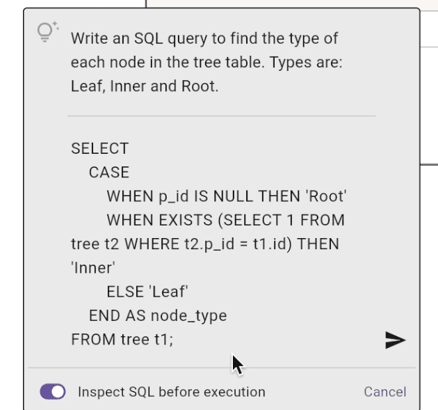 Metatable.ai User interface