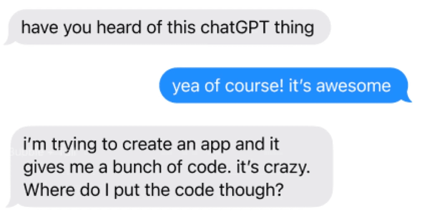 GPT gives code - where do I put code though?